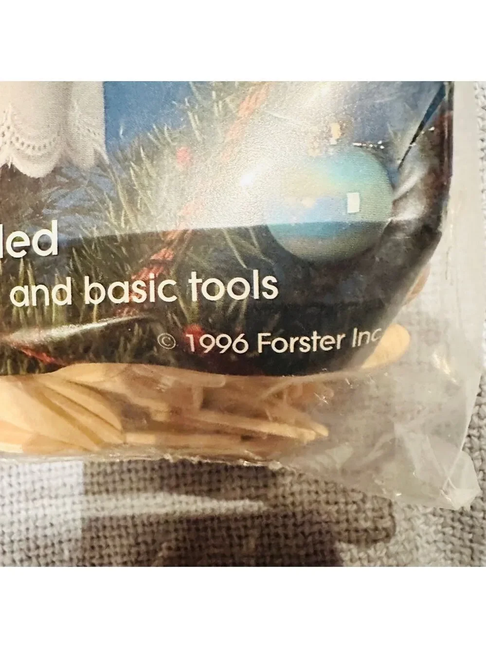 NOS Vintage 1996 Forster All Season Tree Topper Angel Craft Kit